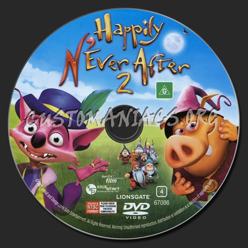 Happily N'Ever After 2 dvd label - DVD Covers & Labels by Customaniacs