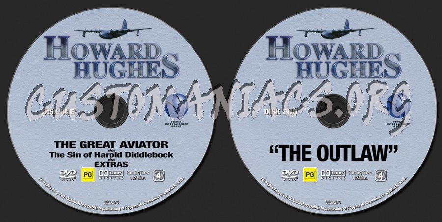 Howard Hughes: His Life, Loves and Films dvd label