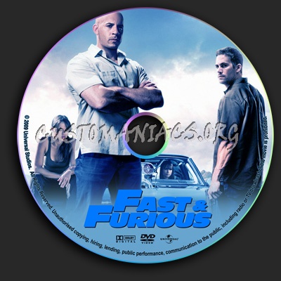 Fast And Furious 2009 dvd label