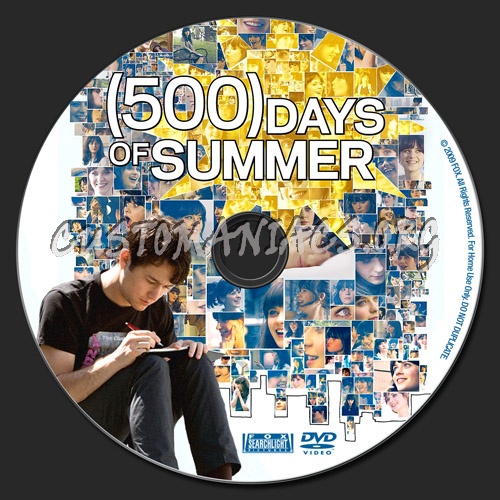 (500) Days of Summer dvd label