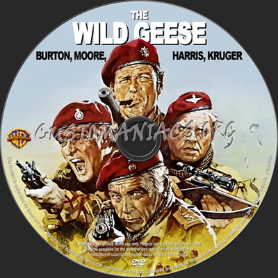 The Wild Geese dvd label