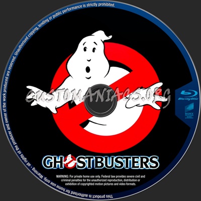 Ghostbusters blu-ray label