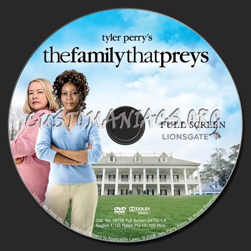 The Family that Preys dvd label