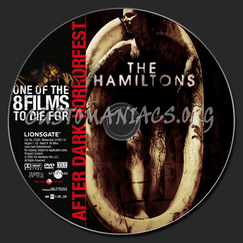 The Hamiltons dvd label