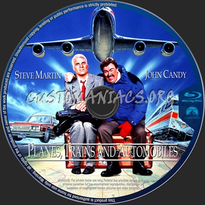 Planes Trains and Automobiles blu-ray label