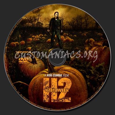 Halloween II (2009) dvd label