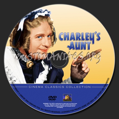 Charley's Aunt dvd label