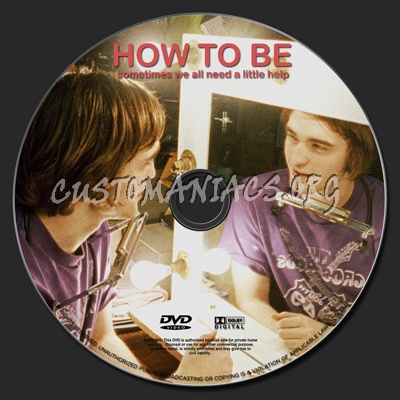 How to Be dvd label