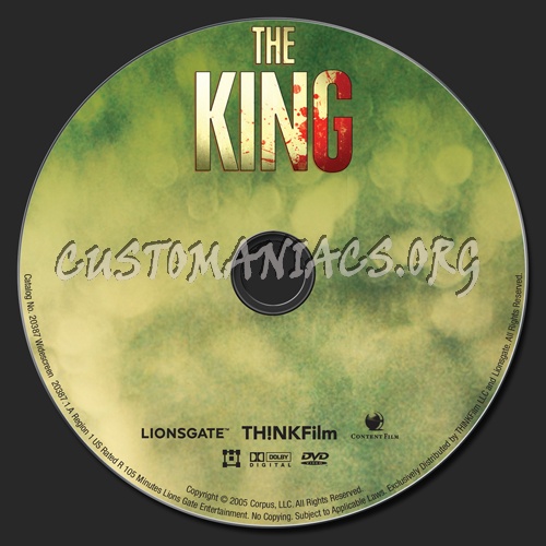 The King dvd label