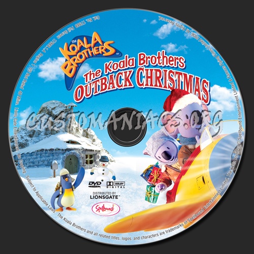 The Koala Brothers Outback Christmas dvd label