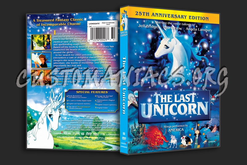 The Last Unicorn dvd cover