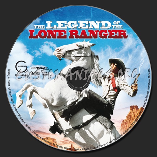 The Legend of the Lone Ranger dvd label
