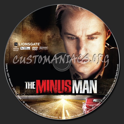 The Minus Man dvd label