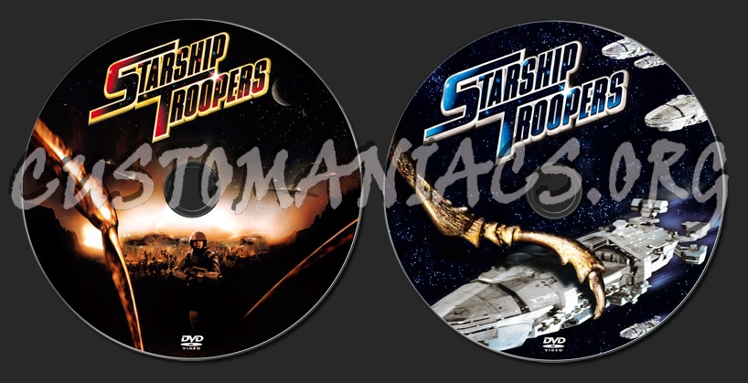 Starship Troopers dvd label