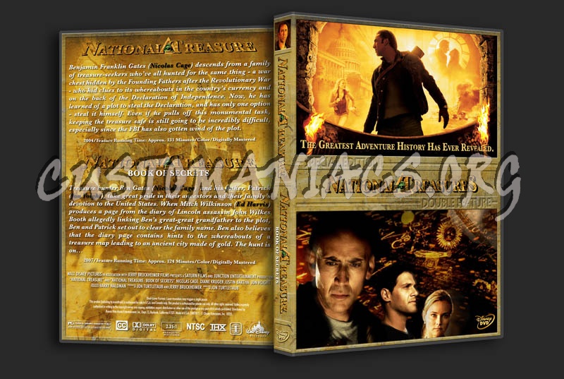 National Treasure / National Treasure: Book of Secrets Double Feature dvd cover