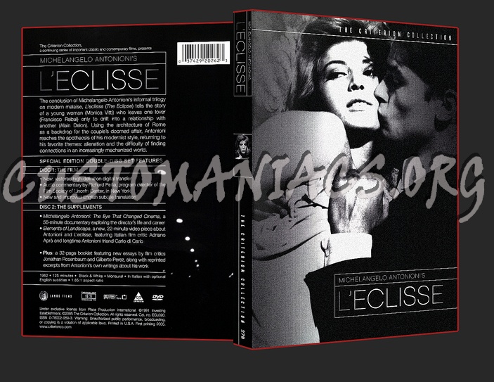 278 - L'eclisse dvd cover