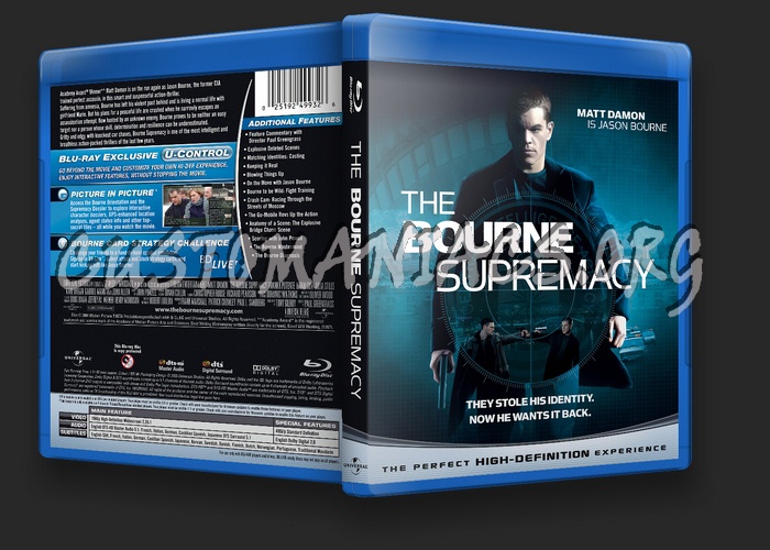 The Bourne Supremacy blu-ray cover