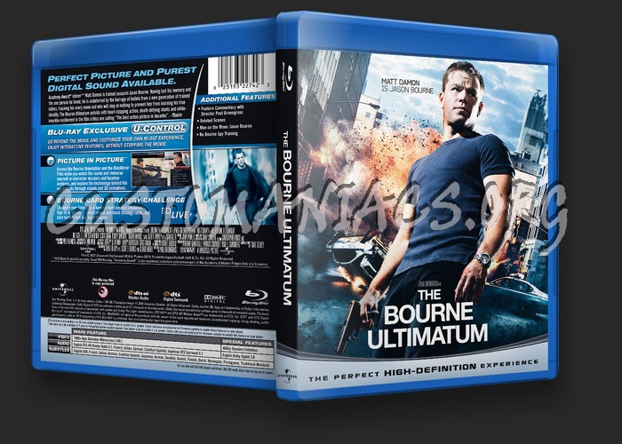 The Bourne Ultimatum blu-ray cover