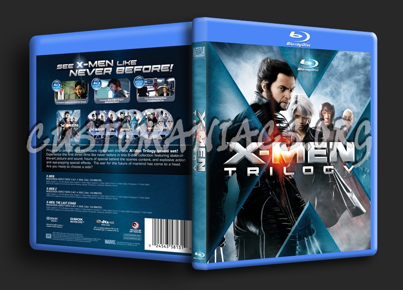 X-Men Trilogy blu-ray cover