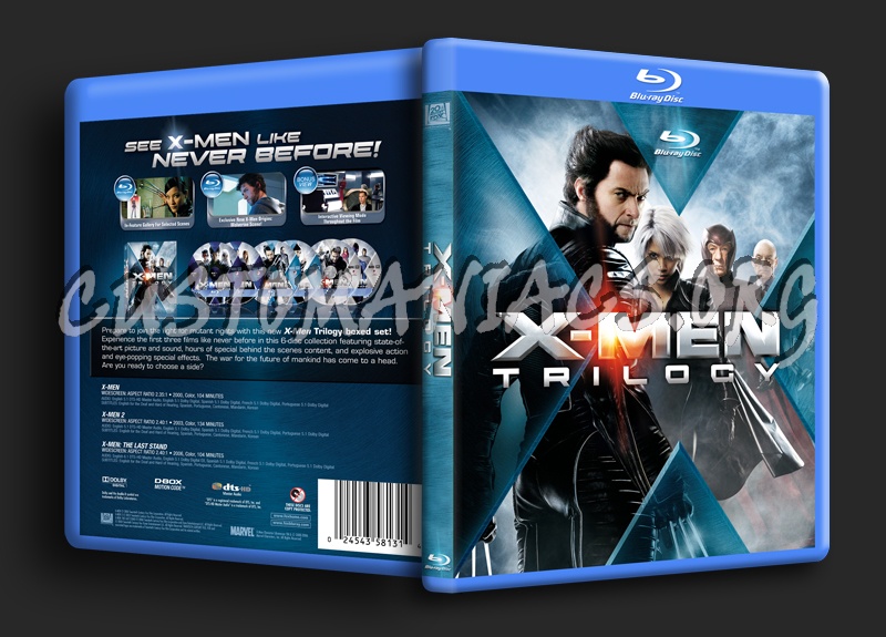 X-Men Trilogy blu-ray cover