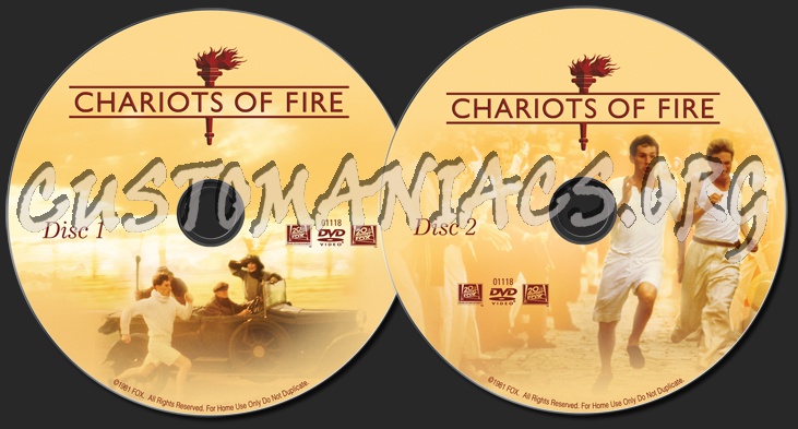 Chariots of Fire dvd label