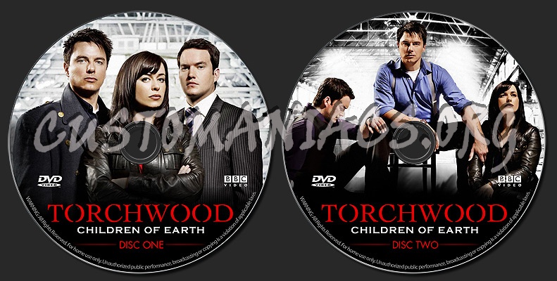 TORCHWOOD: CHILDREN OF EARTH - Set C dvd label