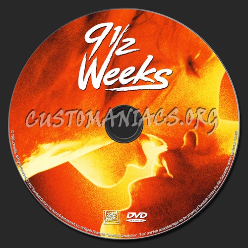Nine and a Half Weeks dvd label