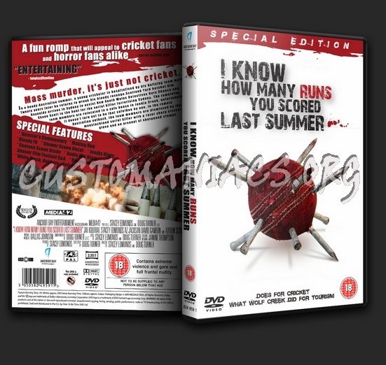 I Know How Many Runs You Scored Last Summer dvd cover
