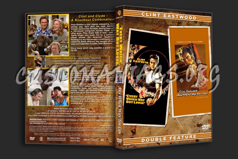 Every Which Way But Loose/Any Which Way You Can Double Feature dvd cover