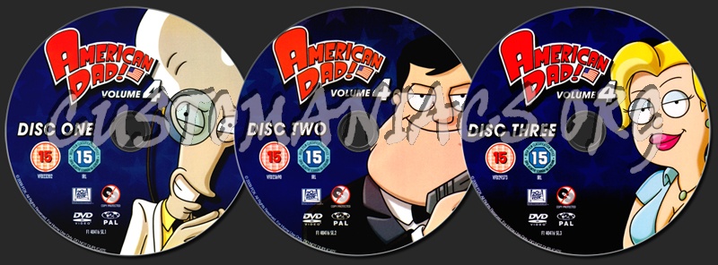 American Dad Volume 4 dvd label