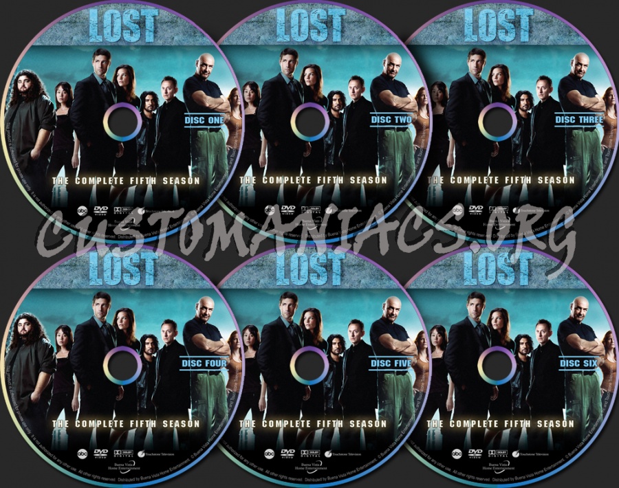 Lost Season 5 dvd label