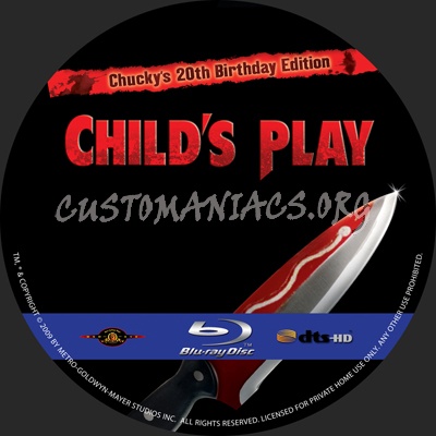 Child's Play blu-ray label