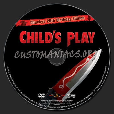 Child's Play Birthday Edition dvd label