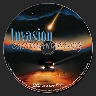 Invasion dvd label