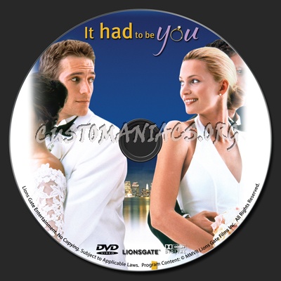 It Had To Be You dvd label