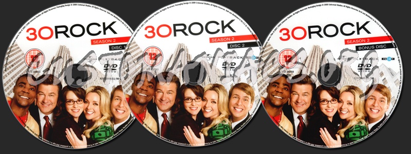 30 Rock Season 2 dvd label