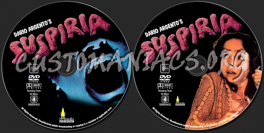 Suspiria dvd label