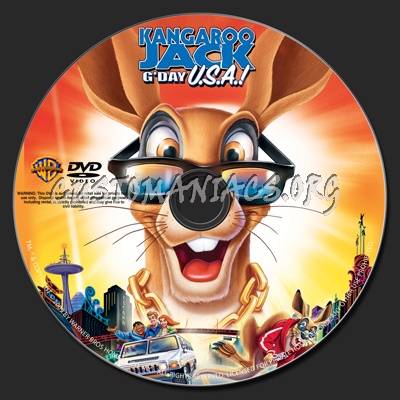 Kangaroo Jack G'Day USA dvd label