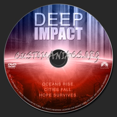 Deep Impact dvd label