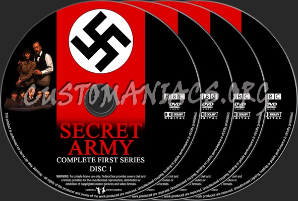 Secret Army Season 1 dvd label