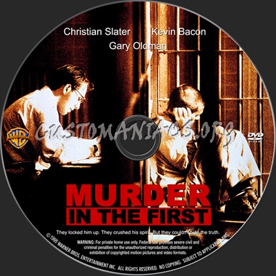 Murder in the First dvd label