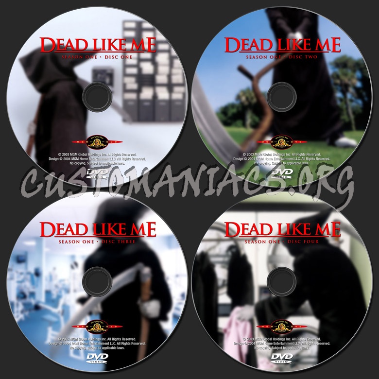 Dead Like Me Season 1 dvd label