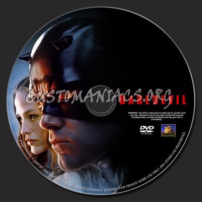 Daredevil dvd label