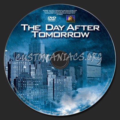 The Day After Tomorrow dvd label