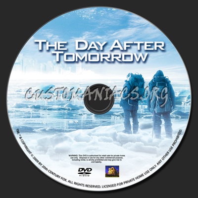 The Day After Tomorrow dvd label