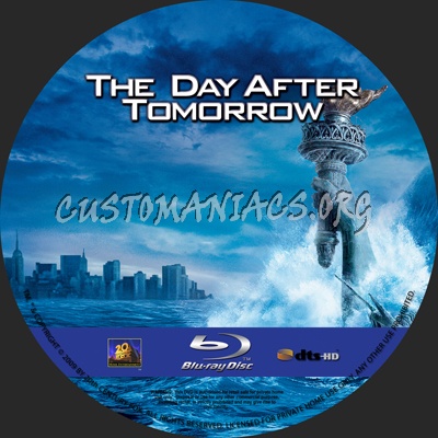 The Day After Tomorrow blu-ray label