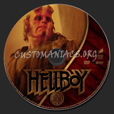 Hellboy dvd label