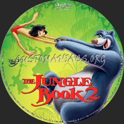 The Jungle Book 2 dvd label