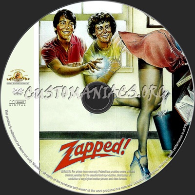 Zapped! dvd label