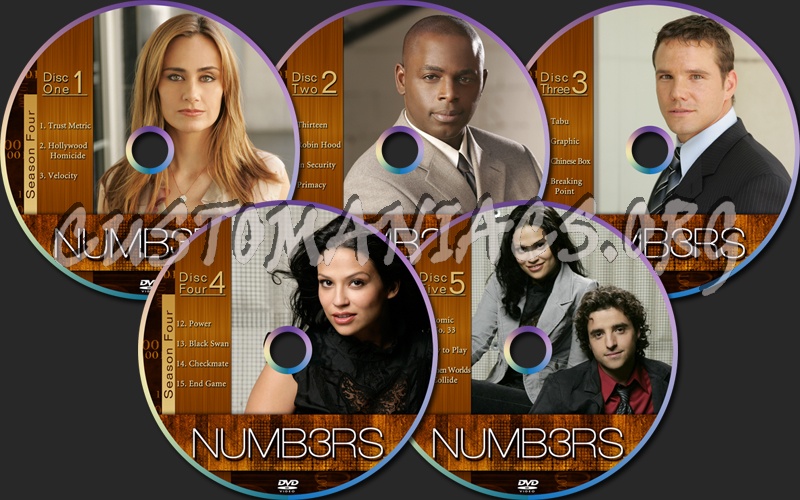 Numb3rs Season 4 dvd label